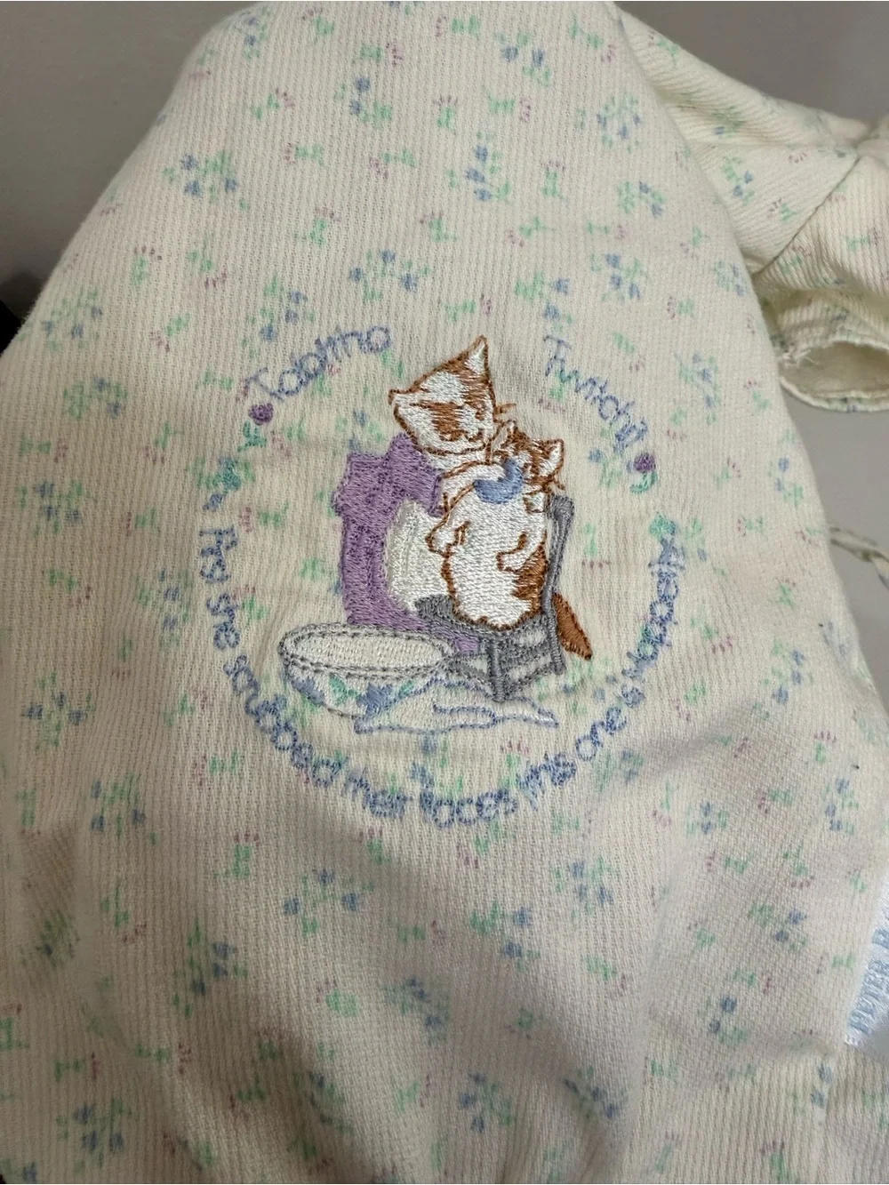 Peter Rabbit & Friends Baby Bubble Romper 24M Vintage Floral Cotton USA Cottage